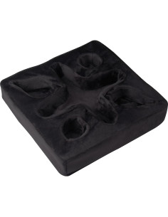 Soporte de almohada para bebidas Xchouxer Negro 4 compartimentos 2