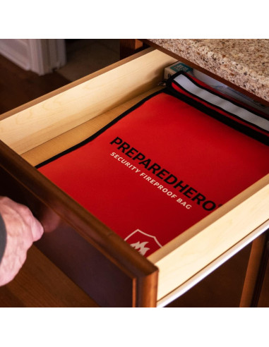 Bolsa a Prueba de Fuego Prepared Hero 27x38 cm Resistente