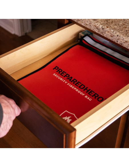 Bolsa a Prueba de Fuego Prepared Hero 27x38 cm Resistente