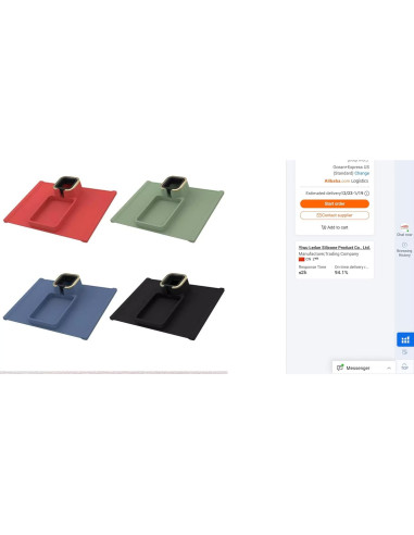 Soporte para Tazas Spatender Bandeja Silicona Antideslizante