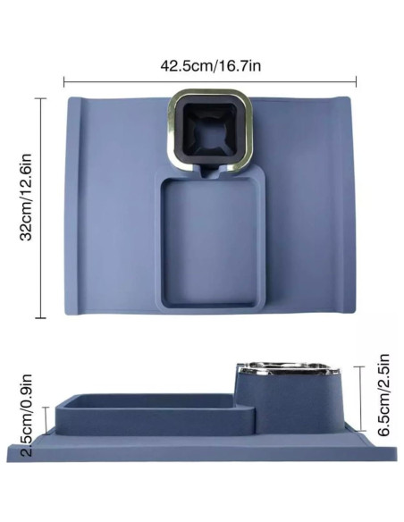 Soporte para Tazas Spatender Bandeja Silicona Antideslizante