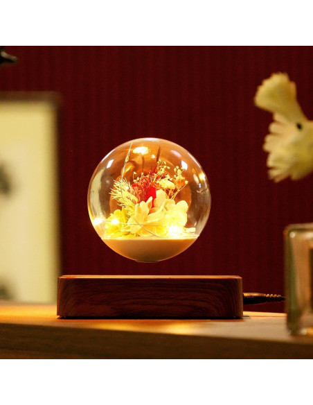 Lámpara de Levitación Magnética HCNT con Rosas Eternas Lámpara de Levitación Magnética HCNT con Rosas Eternas