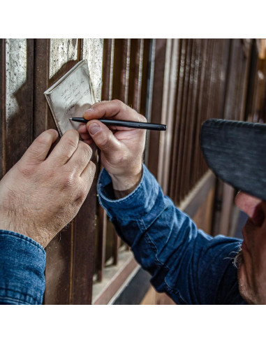 Bolígrafo Espacial Fisher Cap-O-Matic Militar Negro Mate