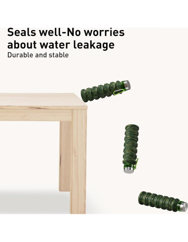 Botella de Agua Plegable ITAX-WORLD 550ml Verde a Prueba de Fugas