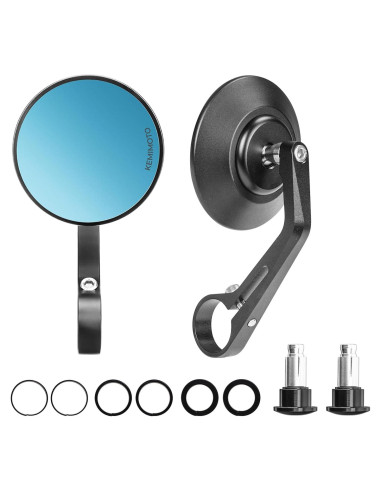 Espejos de Manillar KEMIMOTO 8,89 cm Antideslumbrante Universal