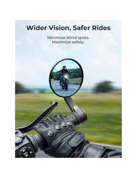 Espejos de Manillar KEMIMOTO 8,89 cm Antideslumbrante Universal