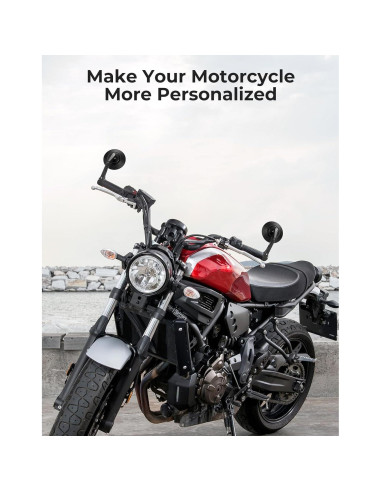 Espejos de Manillar KEMIMOTO 8,89 cm Antideslumbrante Universal