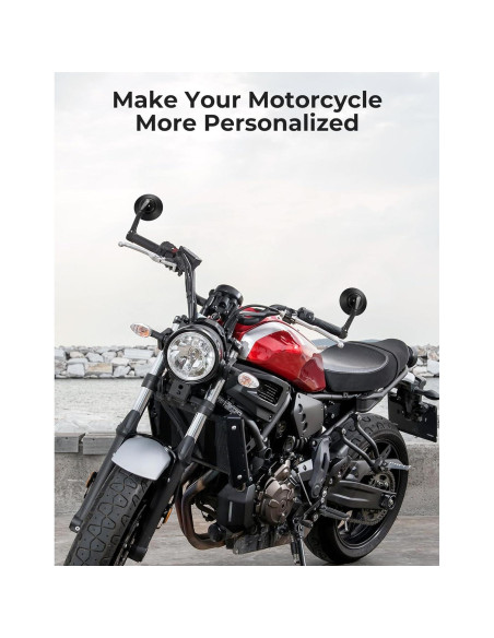 Espejos de Manillar KEMIMOTO 8,89 cm Antideslumbrante Universal