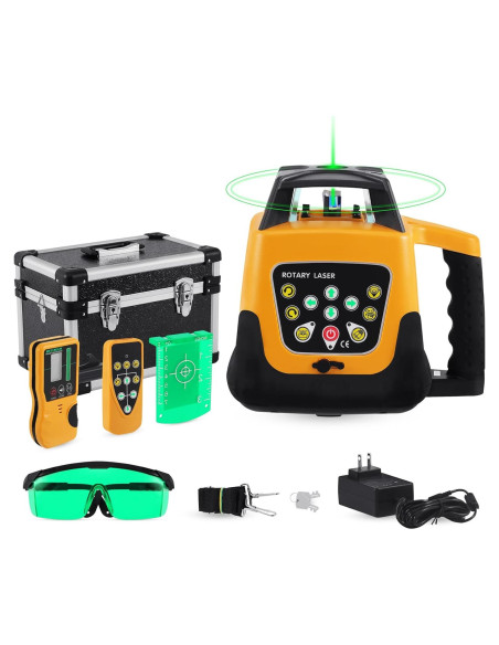 Nivel Láser Rotatorio Iglobalbuy Verde 500m 360 Automático