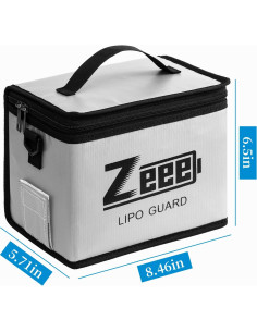 Bolsa de Almacenamiento Zeee para Baterías LiPo a Prueba de Fuego 2