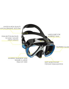 Cressi Máscara de Buceo Liberty Duo Silicona 100% Ajustable 2