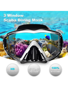 Máscara de Buceo EXP VISION EX-4300 con Snorkel Antivaho 2