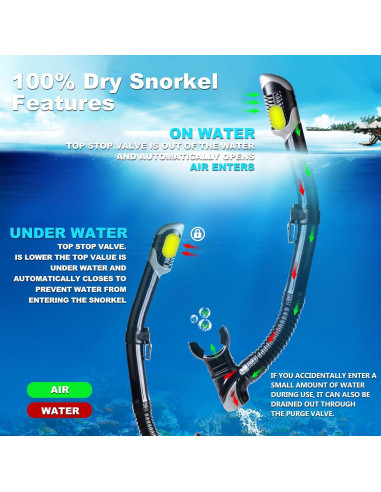 Máscara de Buceo EXP VISION EX-4300 con Snorkel Antivaho