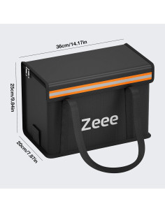 Bolsa de Batería Lipo Zeee a Prueba de Fuego 396g 35.8x20x25cm 2