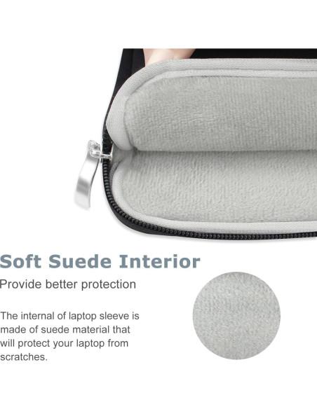 Funda para portátil Arisase 13.6" MacBook Air y Pro Negra