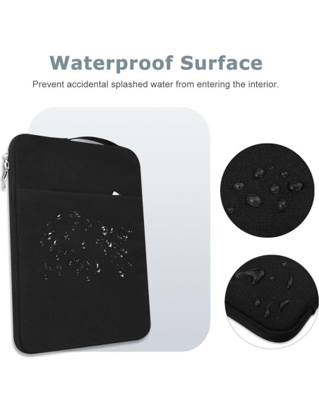 Funda para portátil Arisase 13.6" MacBook Air y Pro Negra