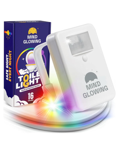 Luz de Inodoro Brillante Luz Nocturna LED con Sensor de Movimiento