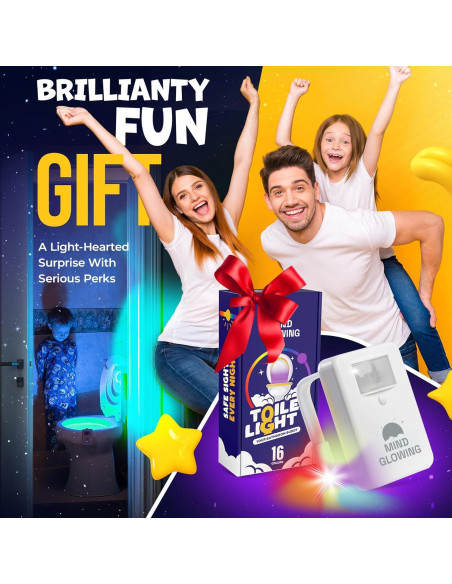 Luz de Inodoro Brillante Luz Nocturna LED con Sensor de Movimiento