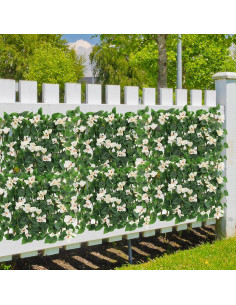 Trellis Expandible de Hojas Artificiales Genérico 200x40 cm 2