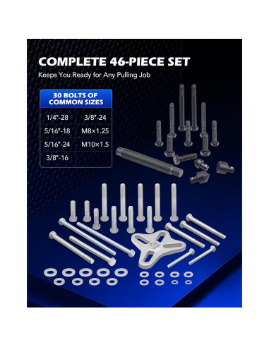 Kit Extractor Amortiguador Armónico Orion Motor Tech 49 Pzas