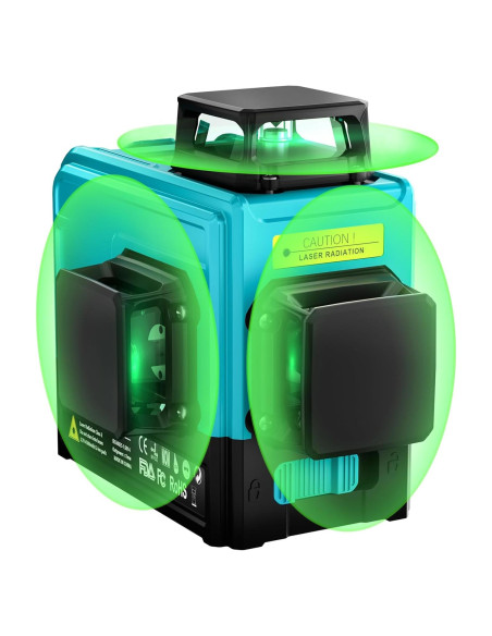 Nivel Láser Autonivelante VYTOOV 12 Líneas Verde USB-C