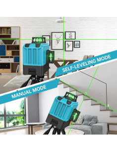 Nivel Láser Autonivelante VYTOOV 12 Líneas Verde USB-C 2