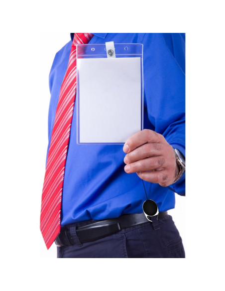 Carrete Retráctil Selizo 6 Pcs Clip Mosquetón ID 68,58 cm