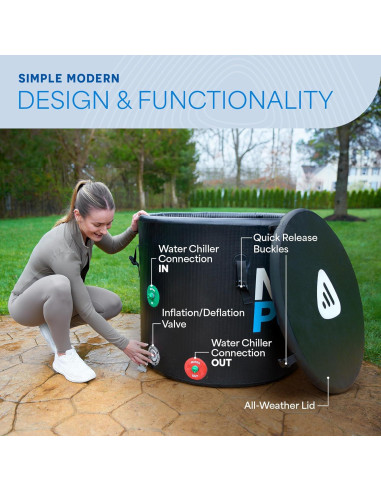 Baera de Hielo LifePro NordPod Plus 80 Galones Portátil