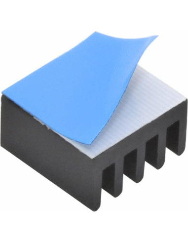 20 Disipadores de Calor de Aluminio Jienk 9x9x5mm con Cinta Térmica