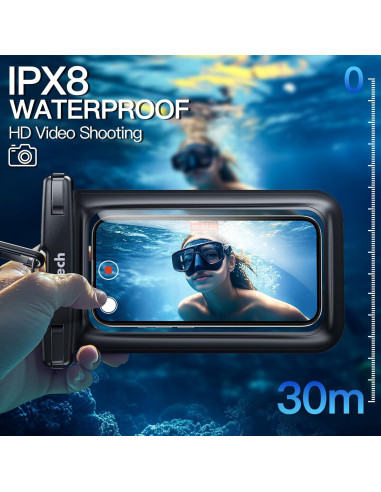 Funda Impermeable JETech para Teléfono hasta 18.29 cm