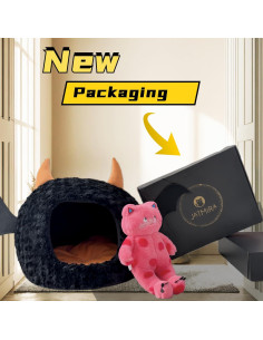 Cama para Gatos Jatmira Cueva Grande 43x43 cm Suave 2