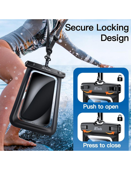 Funda Impermeable JETech para Teléfono hasta 18.29 cm