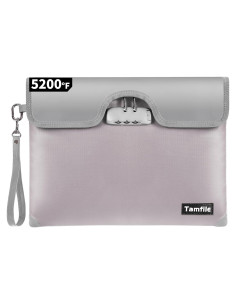 Bolsa de Dinero a Prueba de Fuego Tamfile 28x18 cm con Cerradura
