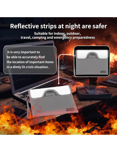 Bolsa de Dinero a Prueba de Fuego Tamfile 28x18 cm con Cerradura