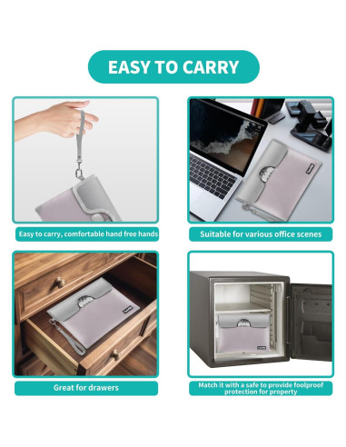 Bolsa de Dinero a Prueba de Fuego Tamfile 28x18 cm con Cerradura