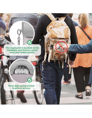 Bolsa de Dinero a Prueba de Fuego Tamfile 28x18 cm con Cerradura