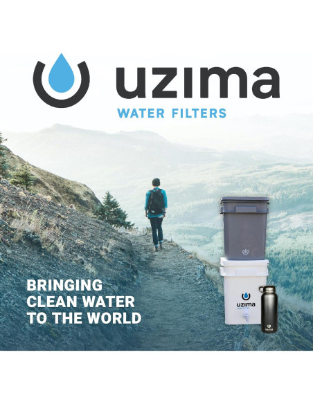 Filtro de Agua Uzima UZ-2 Portátil 2,02 kg para Camping Filtro de Agua Uzima UZ-2 Portátil 2,02 kg para Camping