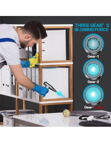 Soplador de Aire Eléctrico Birodeko 180000RPM 3 Velocidades