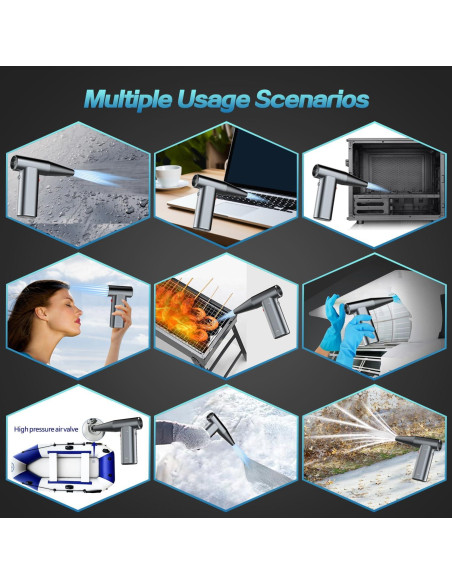 Soplador de Aire Eléctrico Birodeko 180000RPM 3 Velocidades