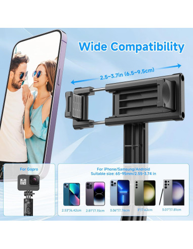 Palo Selfie Extensible SelfieShow con Control Remoto y Trípode