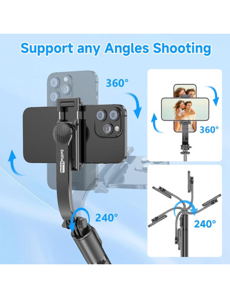 Palo Selfie Extensible SelfieShow con Control Remoto y Trípode