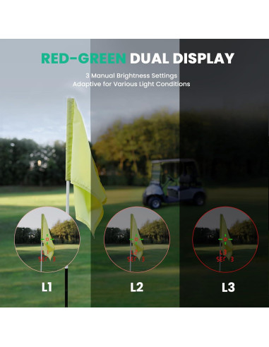 Buscador de Rango de Golf MiLESEEY PF1 OLED 1006.8m