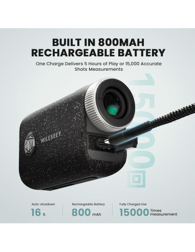Buscador de Rango de Golf MiLESEEY PF1 OLED 1006.8m