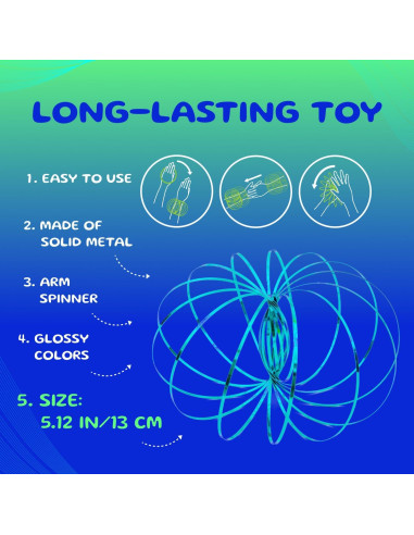 Pulsera Giratoria Mozi - Juguete Espiral 3D para Niños y Adultos