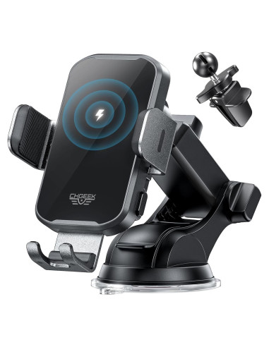 Soporte Carga Inalámbrica CHGeek 15W Automóvil Negro