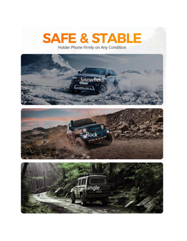 Soporte Carga Inalámbrica CHGeek 15W Automóvil Negro