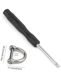 Anillas D-TISUR de Titanio para Llaveros - 2 Piezas 2