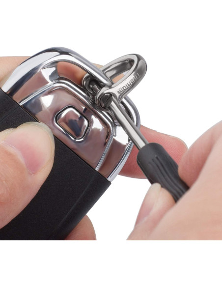 Anillas D-TISUR de Titanio para Llaveros - 2 Piezas