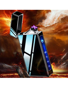 Encendedor de Plasma Vaglory VA6008 Recargable USB Negro 2