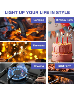 Encendedor Eléctrico SOYOK 2 PCS Recargable USB a Prueba de Viento 2